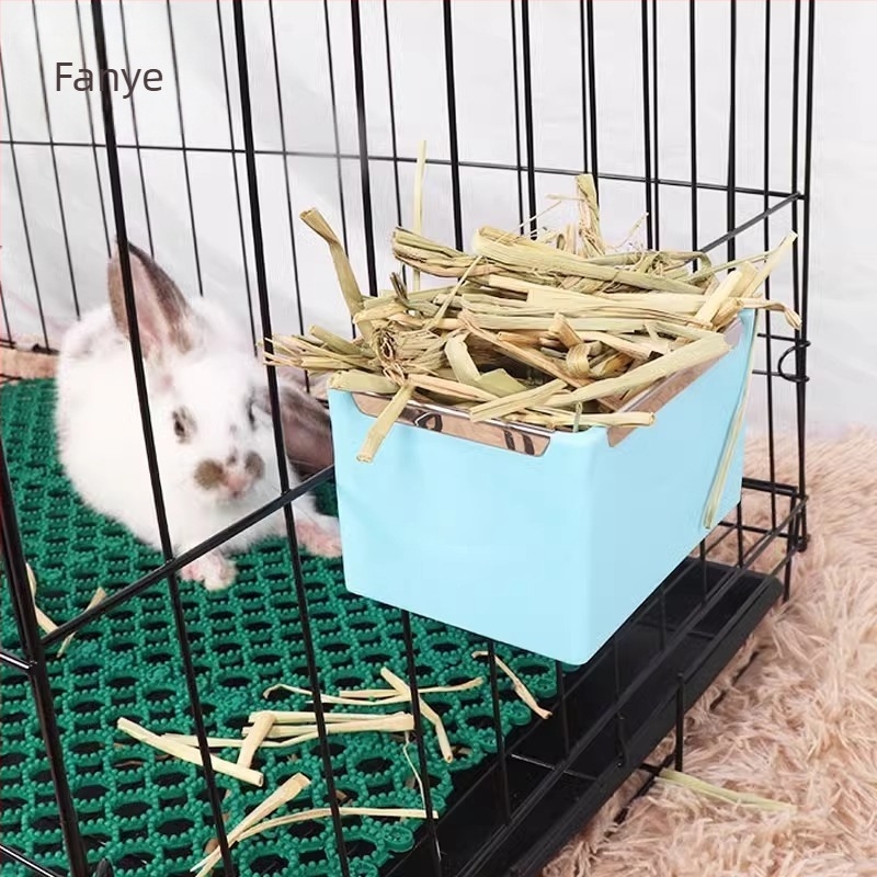 Besplatna dostava/10Y Zdjela za hranu za kućne ljubimce/Zec A144 - Hranilica za travu s ugrađenom posudom za hranu za zamorce