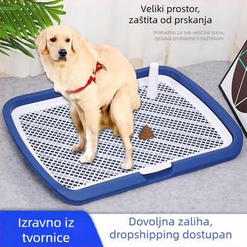 Predimenzionirani WC za pse, ravni WC za pse, protiv prskanja, odvojivi WC za kućne ljubimce, jednostavan za čišćenje, veleprodaja