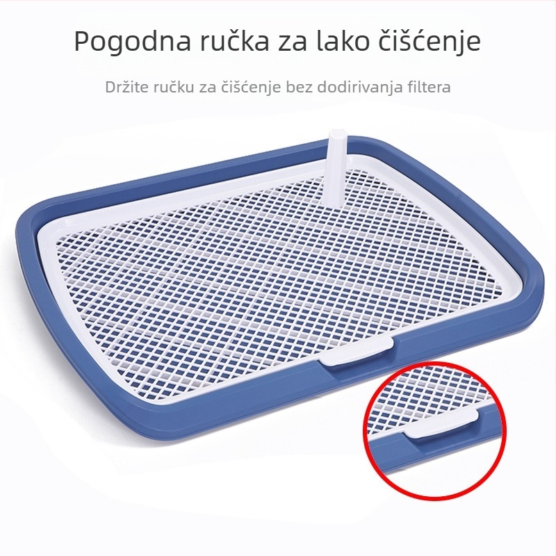 Predimenzionirani WC za pse, ravni WC za pse, protiv prskanja, odvojivi WC za kućne ljubimce, jednostavan za čišćenje, veleprodaja