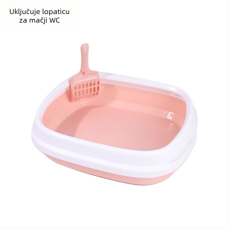 Velika kutija za mačji pijesak, predimenzionirana, potpuno poluzatvorena mačja WC, ekstra velika kutija za mačji pijesak protiv prskanja, pribor za kućne ljubimce za mačke