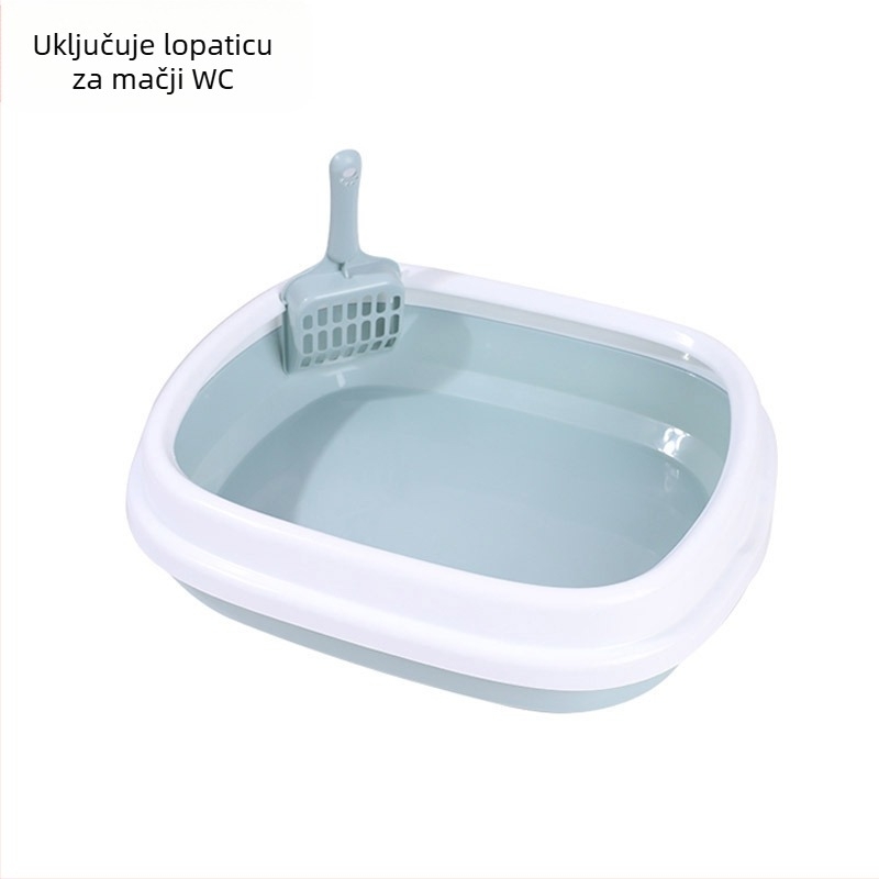 Velika kutija za mačji pijesak, predimenzionirana, potpuno poluzatvorena mačja WC, ekstra velika kutija za mačji pijesak protiv prskanja, pribor za kućne ljubimce za mačke