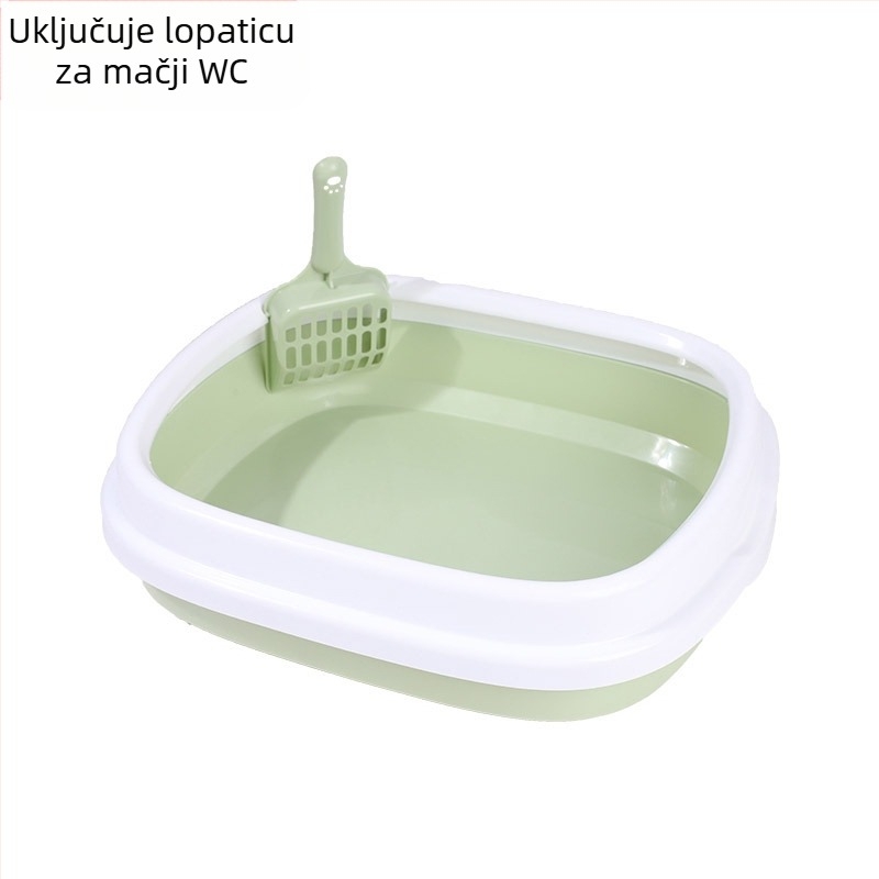 Velika kutija za mačji pijesak, predimenzionirana, potpuno poluzatvorena mačja WC, ekstra velika kutija za mačji pijesak protiv prskanja, pribor za kućne ljubimce za mačke