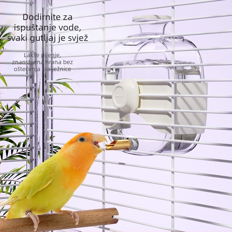 Buka Star Parrot Pin Kettle Bird Kittle Bird Kittle Xuanfeng Automatska hranilica za vodu Tiger Skin Bugs Velika hranilica za vodu