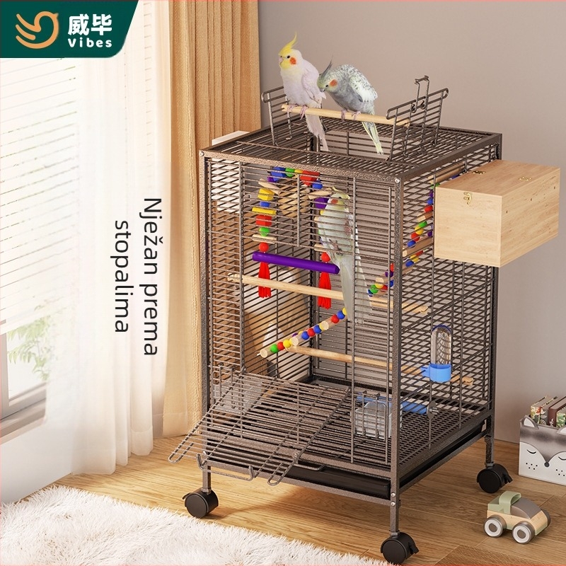 Kavez za ptice Novi stil Križ Svilena kućna papiga Tigrova koža Božur Xuan Feng Čvorak Živa ptica Malo Sunce Posebna Velika vila