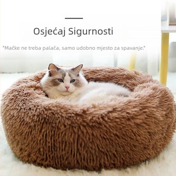 Visina zadebljanog mačjeg gnijezda, zimski topli krevet za kućne ljubimce, univerzalni krevet za pse četiri godišnja doba, duboki san, zimska oprema za mačke