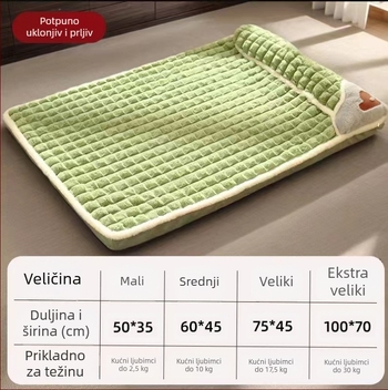 Prostirka za spavanje za mačke i pse, dostupna uklonjiva i periva prostirka za uzgajivače, univerzalni krevet za kućne ljubimce Four Seasons, zimska topla prostirka za spavanje za mačke