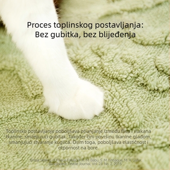 Deka za kućne ljubimce u stilu, jednobojna, topla deka za mačke, zadebljana flanelska prostirka za spavanje pasa
