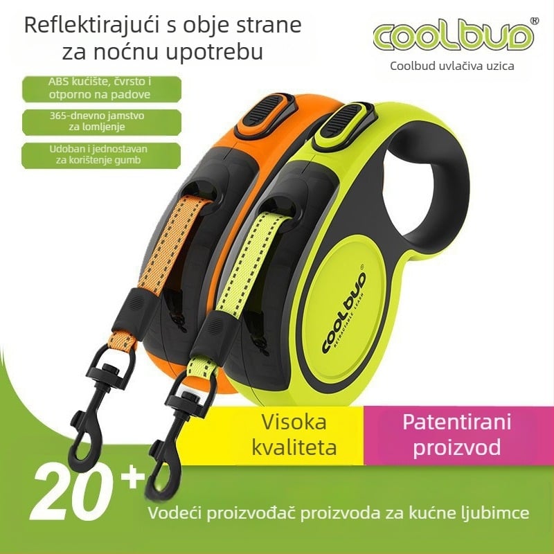 Povodac za kućne ljubimce, automatska uvlačiva povodac za pse, reflektirajuća povodac za pse, povodac za pse, veleprodaja povodaca za pse