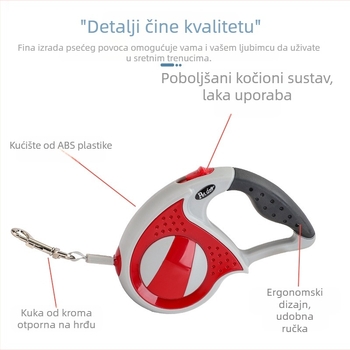 Uže za vuču kućnih ljubimaca s automatskim uvlačenjem, uže za vuču pasa, protueksplozivno uže za šetanje pasa, lanac za pse, vuča za mačke
