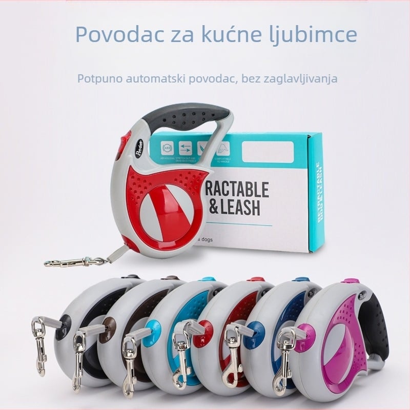 Uže za vuču kućnih ljubimaca s automatskim uvlačenjem, uže za vuču pasa, protueksplozivno uže za šetanje pasa, lanac za pse, vuča za mačke