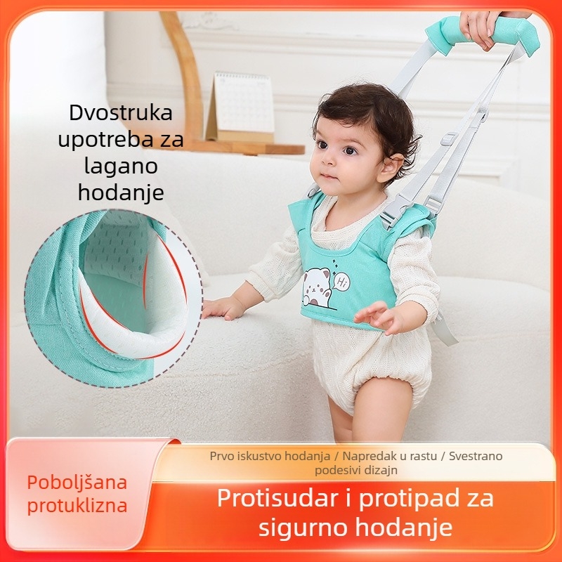 Pojas za bebe i malu djecu, zaštita struka, zaštita od pada, zaštita od dojenčadi i male djece, beba koja uči hodati, dječji dvostruki vučni konopac, artefakt