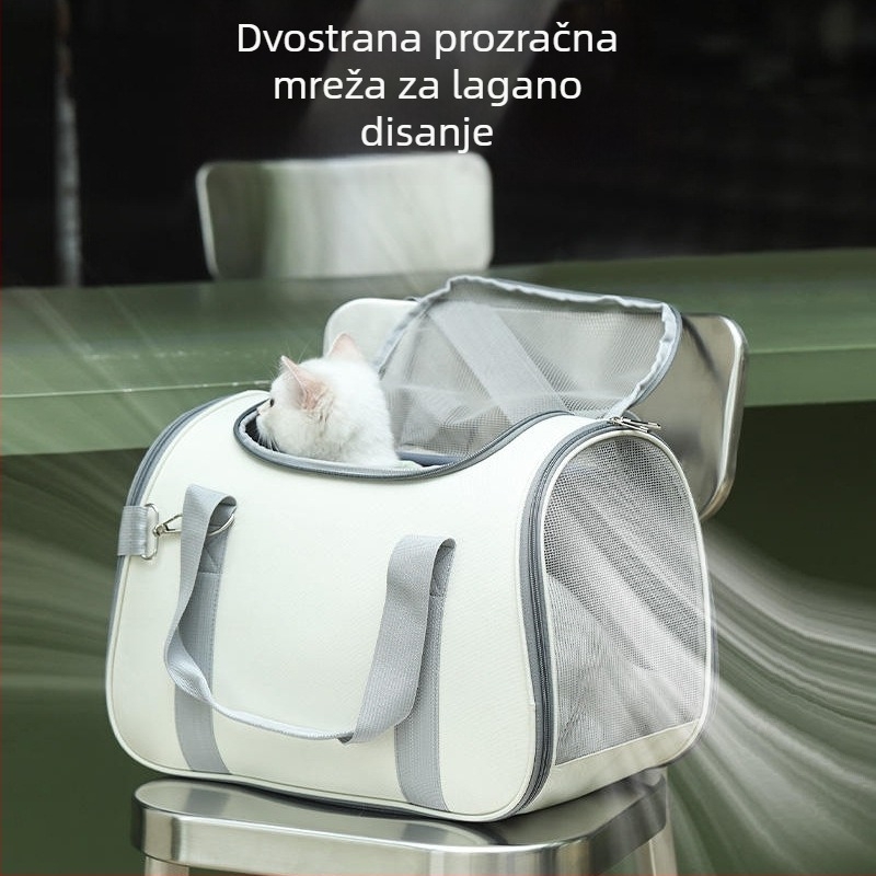 Torba za mačke, prijenosni ruksak, torba za rame, zimska vanjska topla torba za mačke s flis podstavom, dvostruka upotreba, torba za mačje gnijezdo za kućne ljubimce