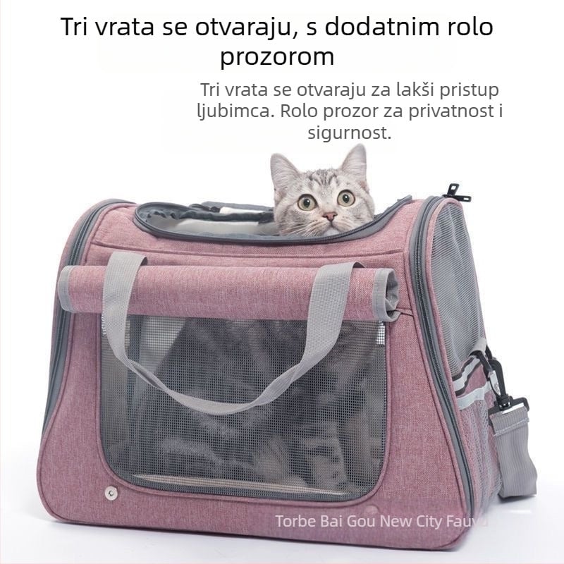 Prekogranična torba za vruće mačke, odlazna torba za nošenje velikog kapaciteta, prozračna torba za mačke i pse, prijenosna torba za kućne ljubimce, veleprodaja