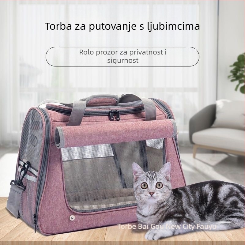 Prekogranična torba za vruće mačke, odlazna torba za nošenje velikog kapaciteta, prozračna torba za mačke i pse, prijenosna torba za kućne ljubimce, veleprodaja