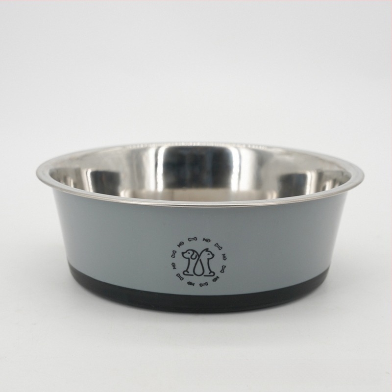 Otisci prekogranične eksplozije od nehrđajućeg čelika, veliki kapacitet zdjele za pse s vodom za hranjenje, neklizajuće dno, veleprodaja zdjela za kućne ljubimce iz crtića