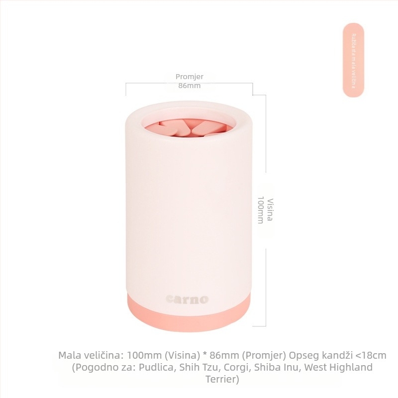 Artifakt za pranje šapa za pse, nema potrebe za brisanjem šapa, automatska električna perilica šapa za mačke, šalica za pranje šapa, pribor za štene