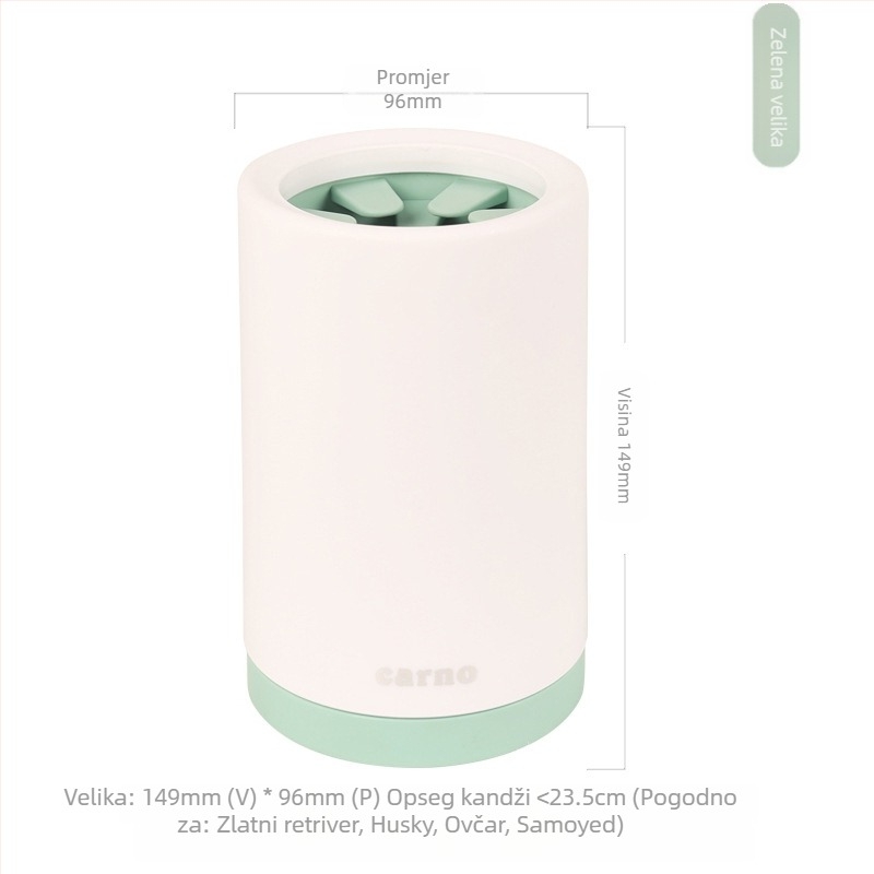 Artifakt za pranje šapa za pse, nema potrebe za brisanjem šapa, automatska električna perilica šapa za mačke, šalica za pranje šapa, pribor za štene