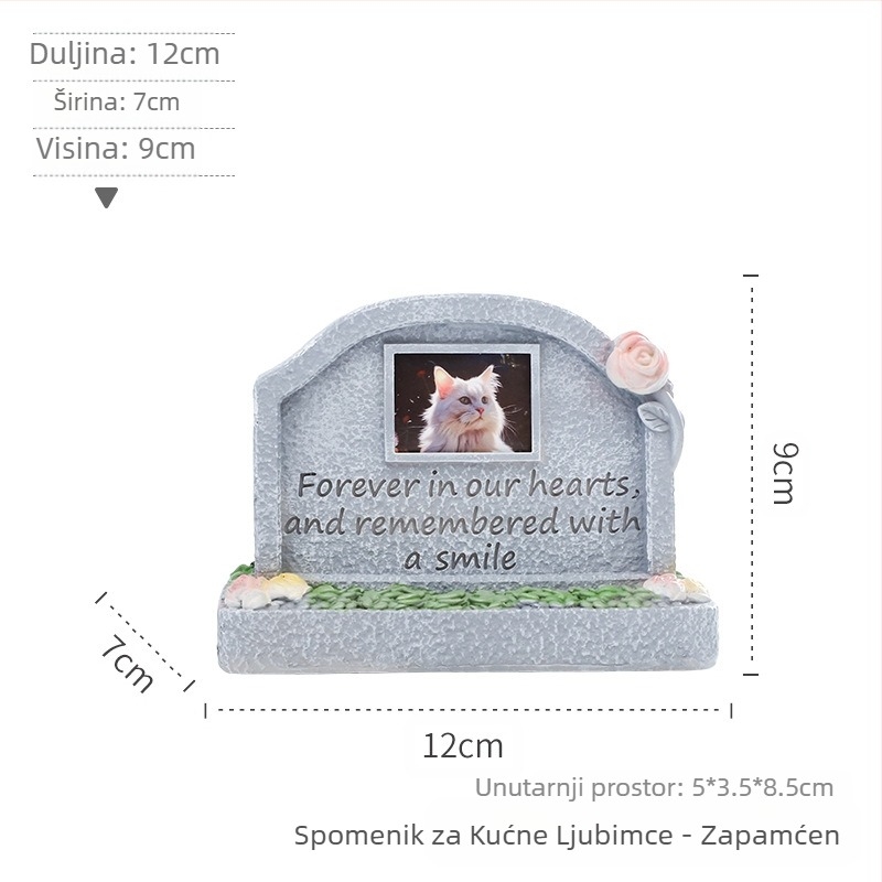 Europski stil prekograničnih kreativnih životinjskih mačaka i pasa, vanjski vrtni ukrasi, spomenik, pogrebna žrtva, nadgrobni spomenik od smole za kućne ljubimce