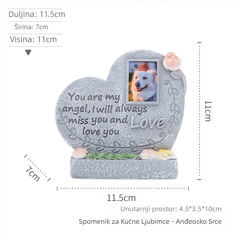 Europski stil prekograničnih kreativnih životinjskih mačaka i pasa, vanjski vrtni ukrasi, spomenik, pogrebna žrtva, nadgrobni spomenik od smole za kućne ljubimce