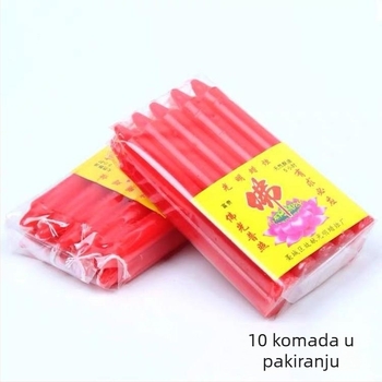 Truba crvena svijeća na početku 15. za štovanje bogova za blagdane za štovanje bogova do groba svijeća veleprodaja paljenje crvene svijeće