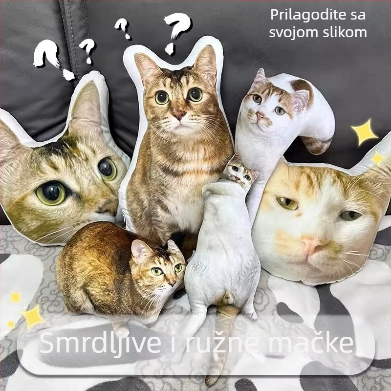 Izvanzemaljski DIY Buda Mali pratilac 3D jastuk bez obruba za ispis fotografije bez bijelog ruba smiješna skulptura od pijeska lutka tvornička prilagodba