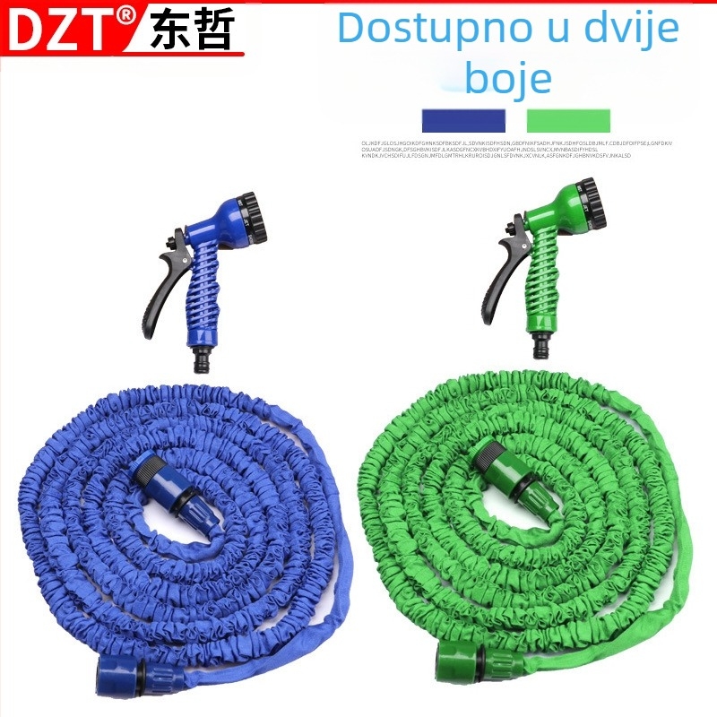 ČAROBNO CRIJEVO vrtna cijev za vodu 3 puta teleskopska cijev za vodu autopraonica visokotlačni vodeni pištolj za zalijevanje cvijeća 15m 30m