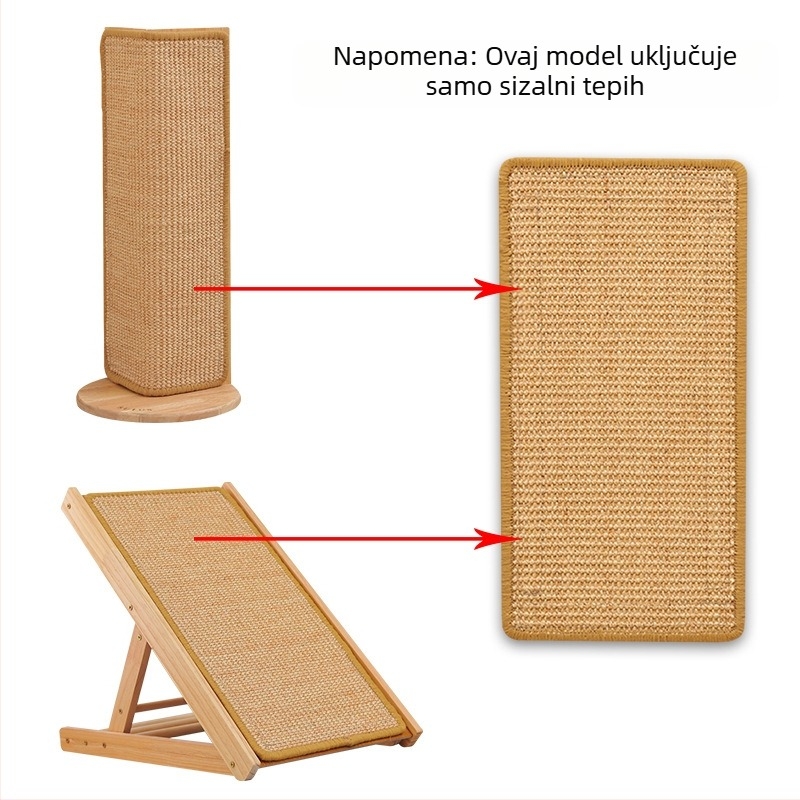 Igračka za kućne ljubimce mač, podloga od konoplje, bez peruti, ploča za grebanje za mačke, vertikalna stijenka, brušenje kandžom, otporna na ugrize, smiješna igra, dostava iz jednog komada