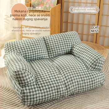 Mačje gnijezdo Četiri godišnja doba Univerzalna topla kauč za kućne ljubimce Slatki zadebljani jastuk za kućne ljubimce Psi Mačke Veleprodaja opreme
