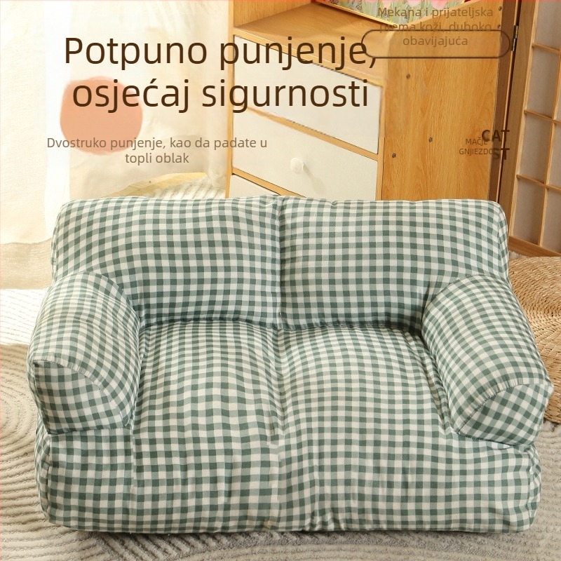 Mačje gnijezdo Četiri godišnja doba Univerzalna topla kauč za kućne ljubimce Slatki zadebljani jastuk za kućne ljubimce Psi Mačke Veleprodaja opreme