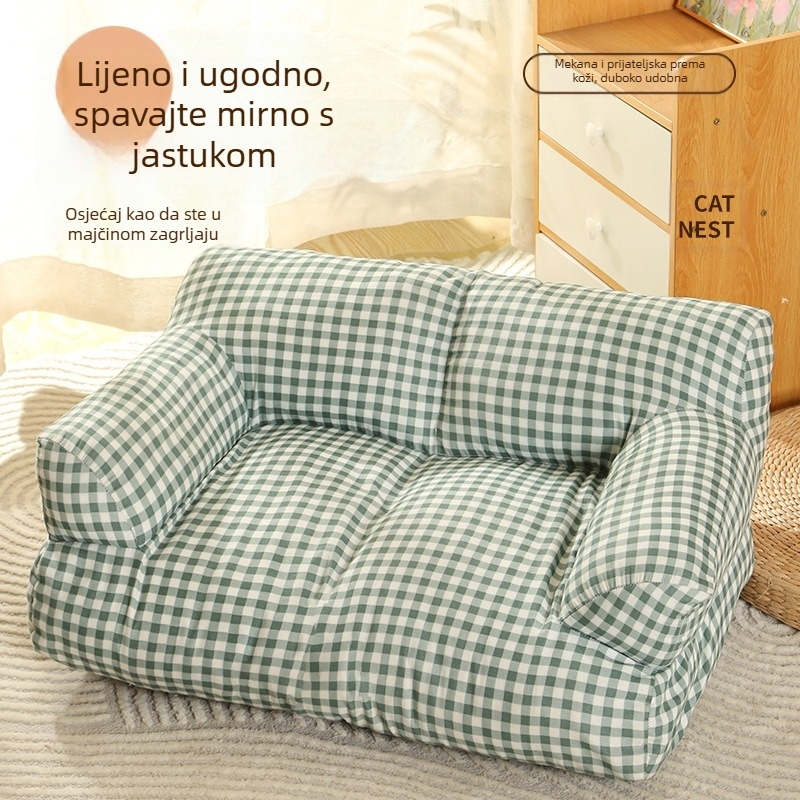 Mačje gnijezdo Četiri godišnja doba Univerzalna topla kauč za kućne ljubimce Slatki zadebljani jastuk za kućne ljubimce Psi Mačke Veleprodaja opreme