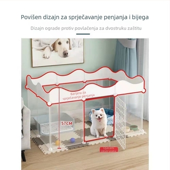 Ograda za pse Unutarnja kućanska ograda za male pse Plišane ograde za kuniće Kućni ljubimci Izolacijska vrata Ograda za mačke Kavez protiv bijega