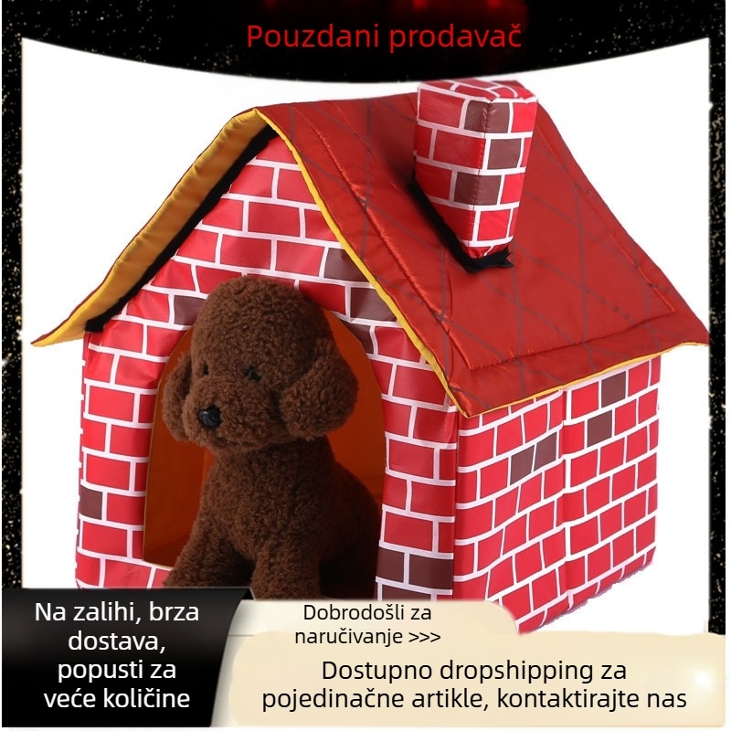 Prekogranični izvor gnijezda za kućne ljubimce, četiri godišnja doba, uklonjiva i periva kućica za male pse, proizvodi za mačke i pse Villa