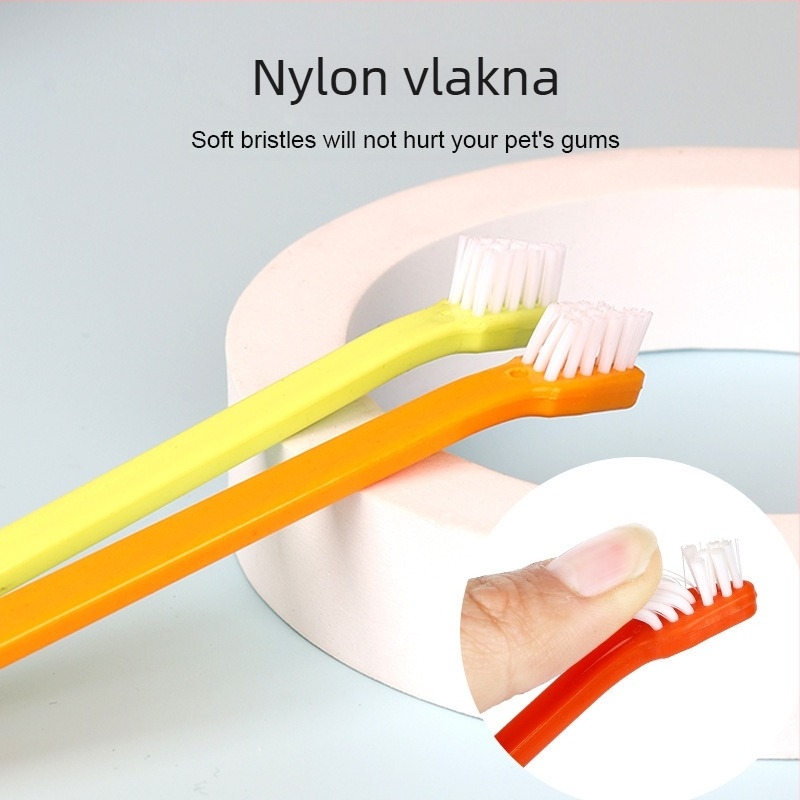 Četkica za zube za kućne ljubimce s jednom glavom četkice za zube za mačke četkica za zube za čišćenje usne šupljine za mačke njega pasa četkica za zube za pse veleprodaja potrepština za kućne ljubimce