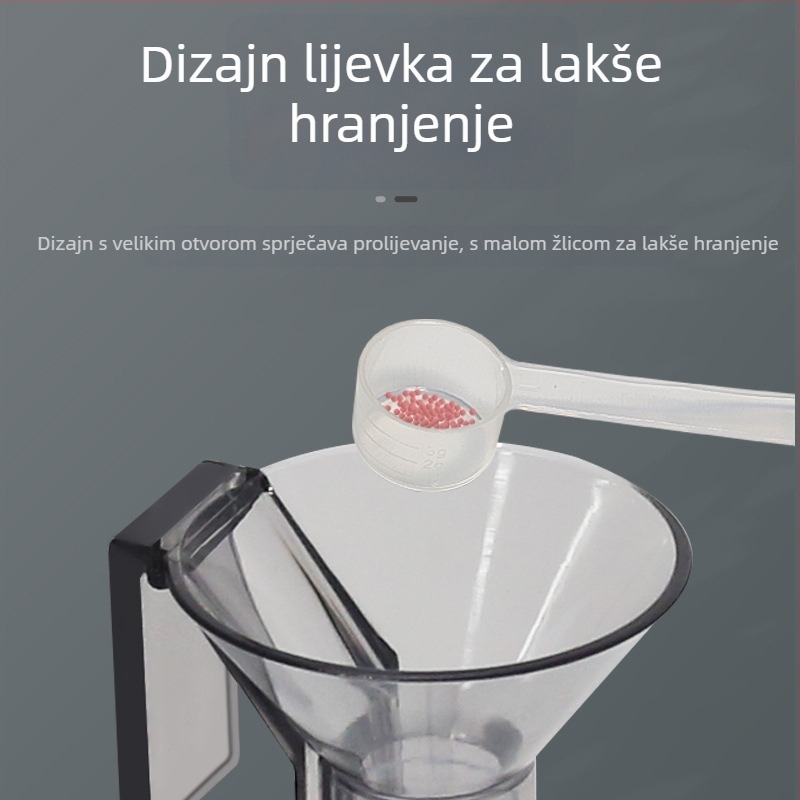 Višenamjenska akrilna cijev za hranjenje riba i škampa, artefakt za hranjenje, sprječava zanošenje, pluta u vodi, dvostruka namjena, poseban akvarij s travom
