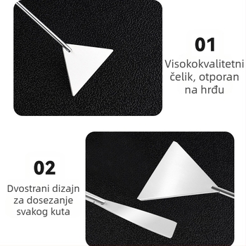 Četka za čišćenje akvarija, alati za čišćenje vode, ravna lopata za pijesak od nehrđajućeg čelika, strugač za mahovinu, lopata za uklanjanje vodenih algi za akvarij