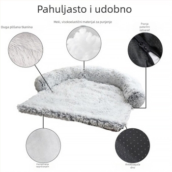 Tvornica izravno opskrbljuje plišani jastuk za pse, kućicu za mačke, plišani jastuk, Amazon eksplozija, kućica za kućne ljubimce, sofa za pranje, neklizajuća