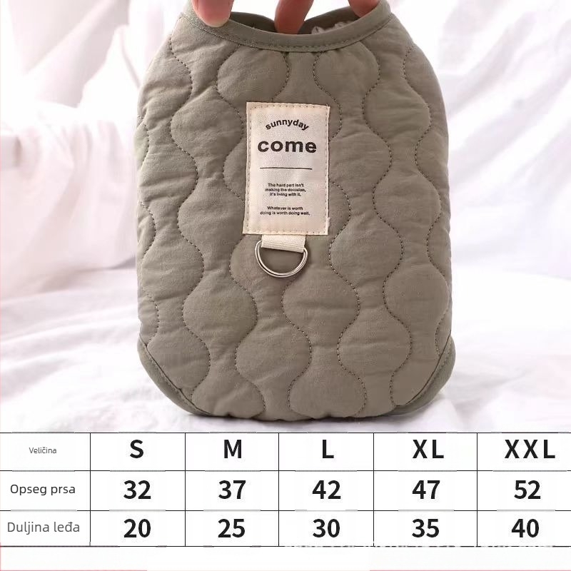 Jesensko-zimski prsluk za mačke i pse, topli janjeći flis, vanjski pojas za male i srednje pse, odjeća za kućne ljubimce, zadebljan i topao