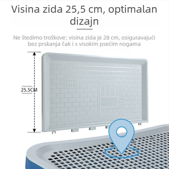 Prekogranični popularni pseći WC za male i srednje pse, Ekstra veliki pisoar, Pisoar, Umivaonik za pijesak, Artefakt izmeta, Oprema za kućne ljubimce