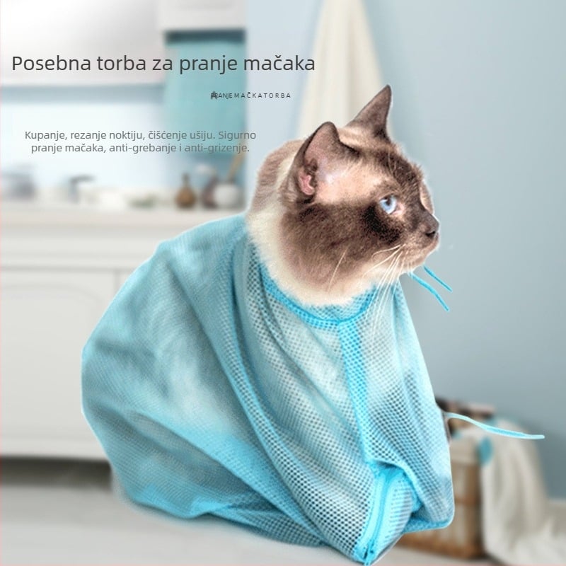 Vrećica za pranje kućnih ljubimaca, fiksna vrećica za mačke, škare za nokte za mačke, vrećica za kupanje kućnih ljubimaca, protiv ugriza i ogrebotina, proizvođači vrećica za mačke