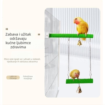 Pribor za igračke za ptice, božur, papiga, xuanfeng, masivni drveni stup za ljuljanje, kandža za brušenje, igračka, bodljikavi jasen, stup za ljuljanje