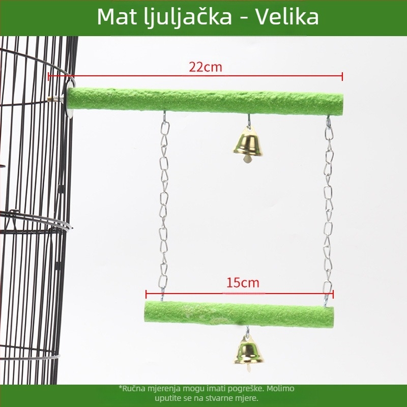 Pribor za igračke za ptice, božur, papiga, xuanfeng, masivni drveni stup za ljuljanje, kandža za brušenje, igračka, bodljikavi jasen, stup za ljuljanje