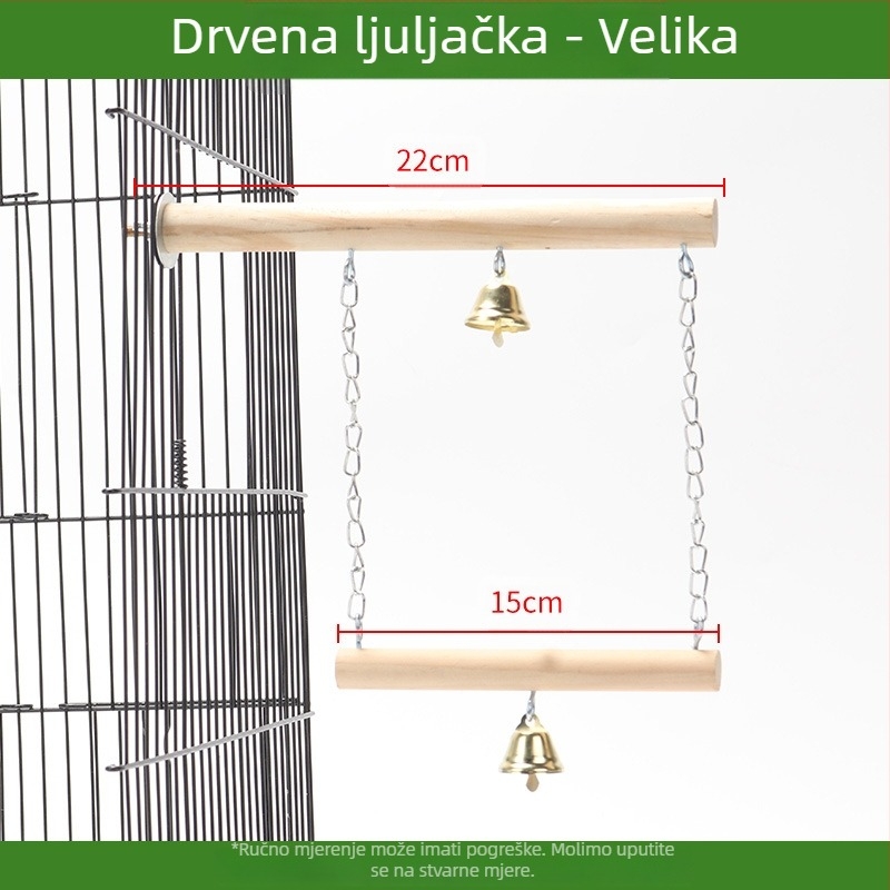 Pribor za igračke za ptice, božur, papiga, xuanfeng, masivni drveni stup za ljuljanje, kandža za brušenje, igračka, bodljikavi jasen, stup za ljuljanje