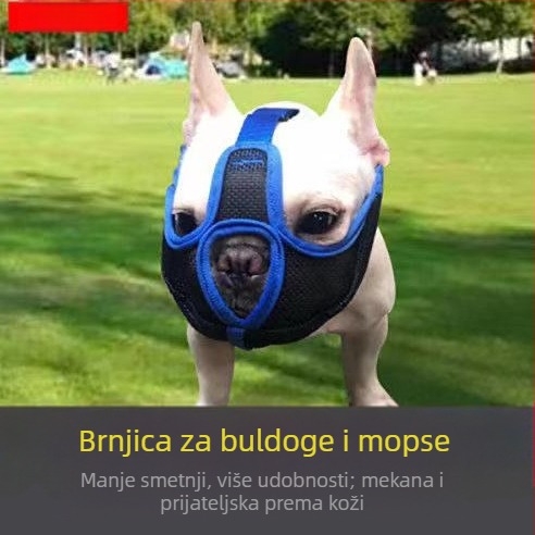 Novi set za usta protiv ugriza i jedenja, set za usta protiv ugriza, set za usta protiv ugriza za pse buldoga, set za usta Bago, kratka maska za usta, prozračna maska