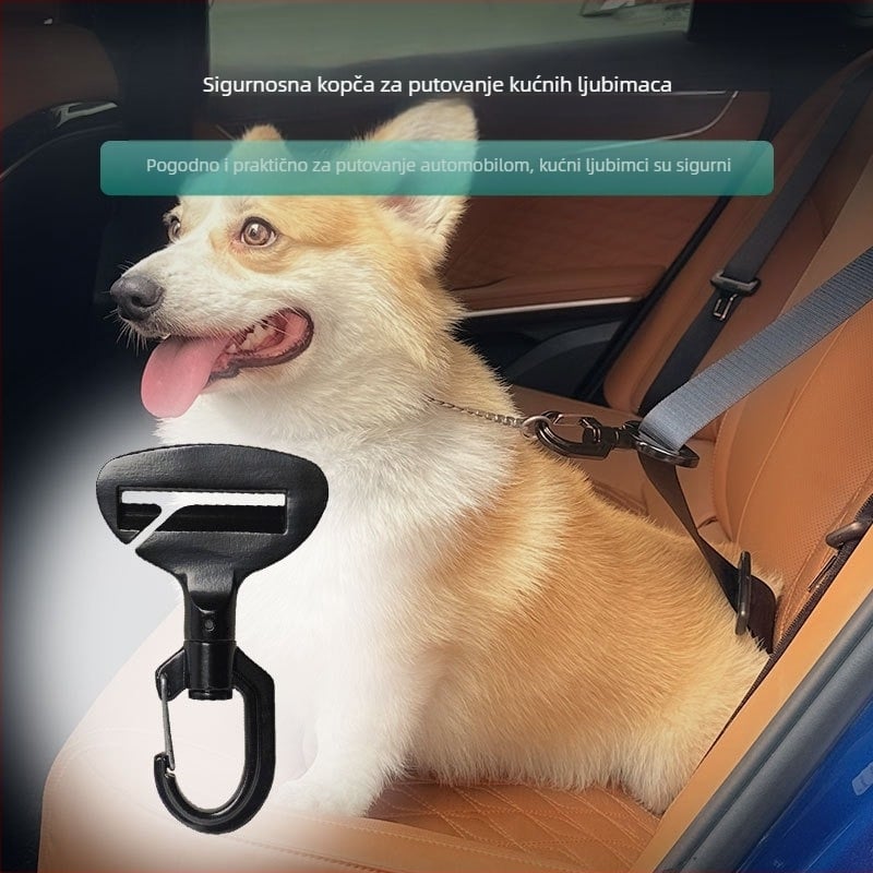 Amazon vruća kopča za sigurnost kućnih ljubimaca u automobilu, kopča za sigurnost pasa u automobilu, sigurnosna kuka protiv smetnji za putovanja na velike udaljenosti
