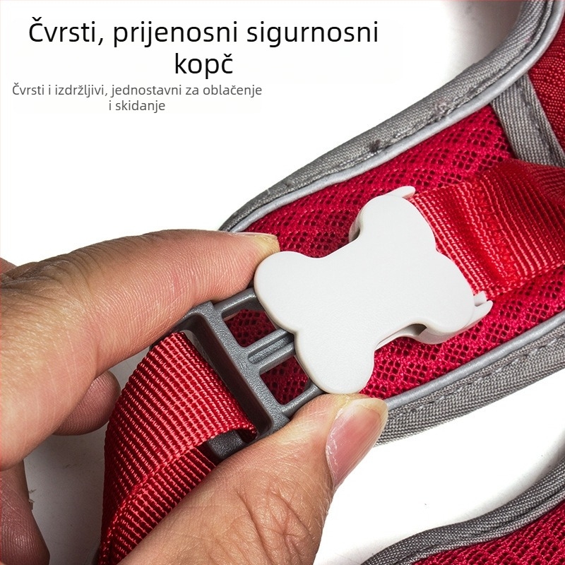 Prekogranični eksplozivno otporni vučni pojas za pse, prsluk za velike, srednje i male pseće kućne ljubimce, remen za prsa, uže za šetanje pasa na zalihi veleprodaja