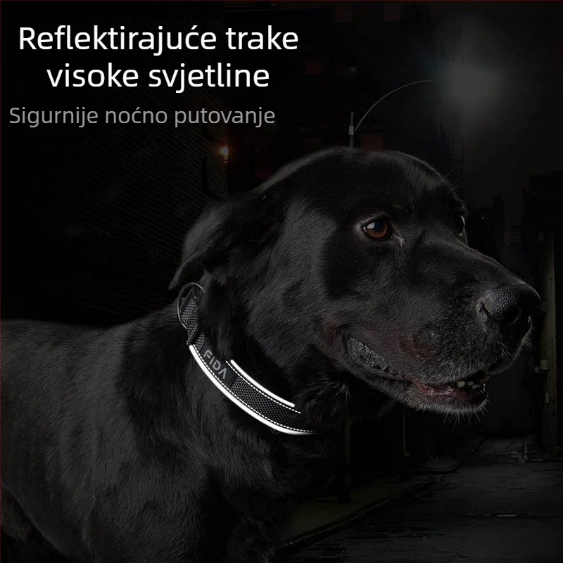 Najlonska reflektirajuća ogrlica za kućne ljubimce, konopac za ogrlicu za pse, Feida, popularna veleprodajna ogrlica za pse na Amazonu
