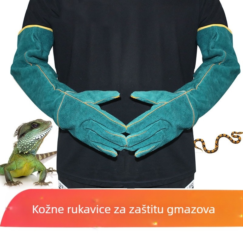 Kućni ljubimci Amazonove popularne rukavice protiv ugriza reptila 60 cm zaštitne rukavice za kućne ljubimce divovski gušter protiv ugriza