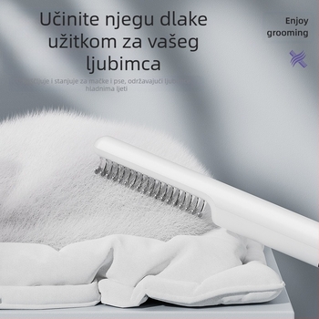 Češalj za raspetljavanje kućnih ljubimaca za male plišane pse i zlatne retrivere, češalj za linjanje mačaka na zalihi za uklanjanje otpale dlake
