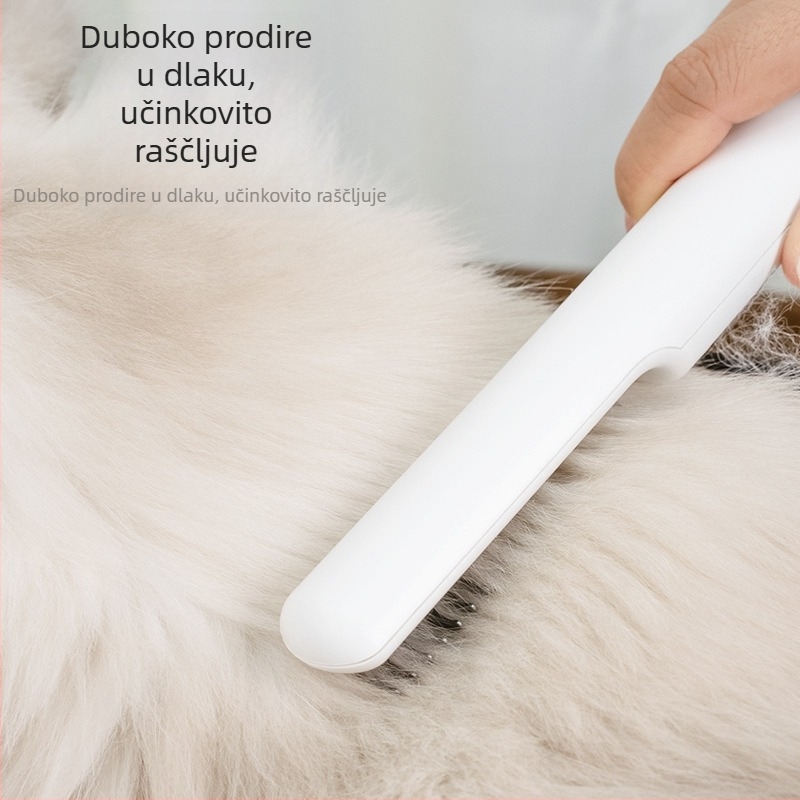 Češalj za raspetljavanje kućnih ljubimaca za male plišane pse i zlatne retrivere, češalj za linjanje mačaka na zalihi za uklanjanje otpale dlake