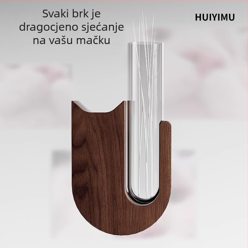 Komemorativna kutija za dlake kućnih ljubimaca, kutija za pohranu mačje brade, kolekcija spomenika, kutija za pohranu pasa i mačaka, kolekcionar brade